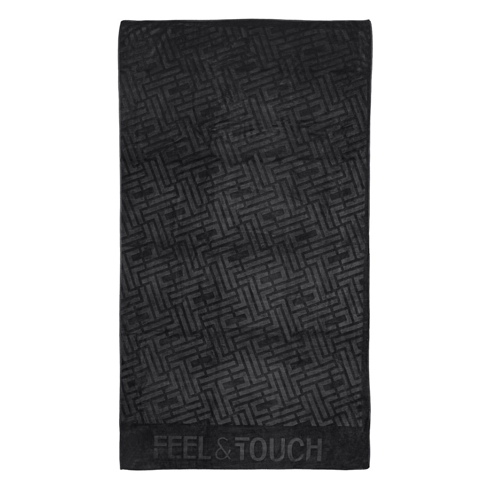 Πετσέτα Θαλάσσης (90x170) Feel & Touch Icon Black