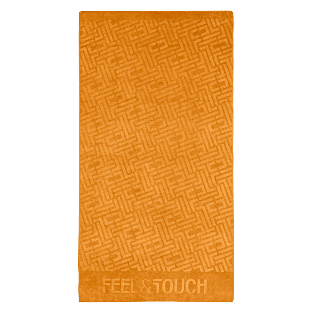 Πετσέτα Θαλάσσης (90x170) Feel & Touch Icon Curry