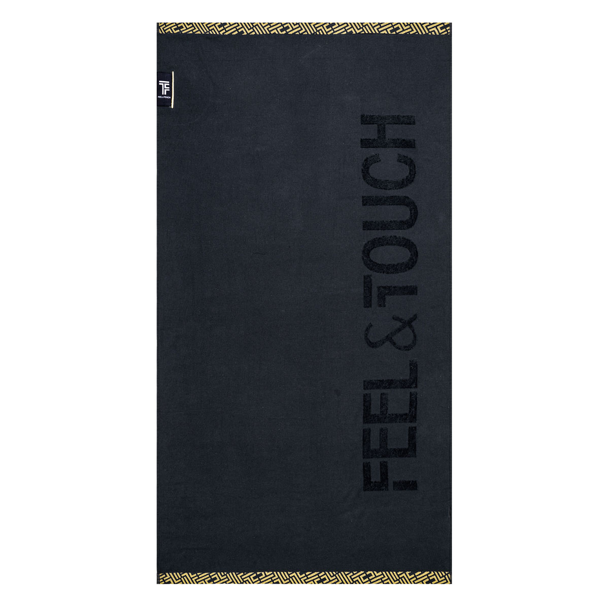 Πετσέτα Θαλάσσης (90x180) Feel & Touch Sunny Black