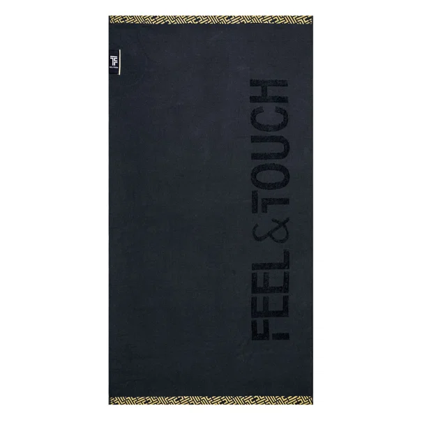 Πετσέτα Θαλάσσης (90x180) Feel & Touch Sunny Black