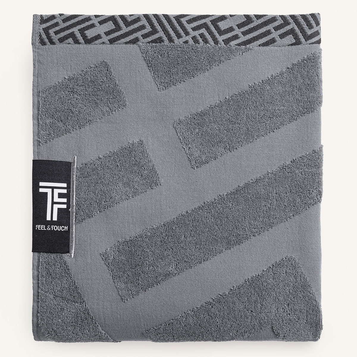 Πετσέτα Θαλάσσης (90x180) Feel & Touch Fresh Anthracite