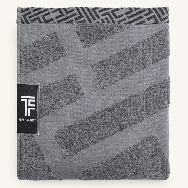 Πετσέτα Θαλάσσης (90x180) Feel & Touch Fresh Anthracite