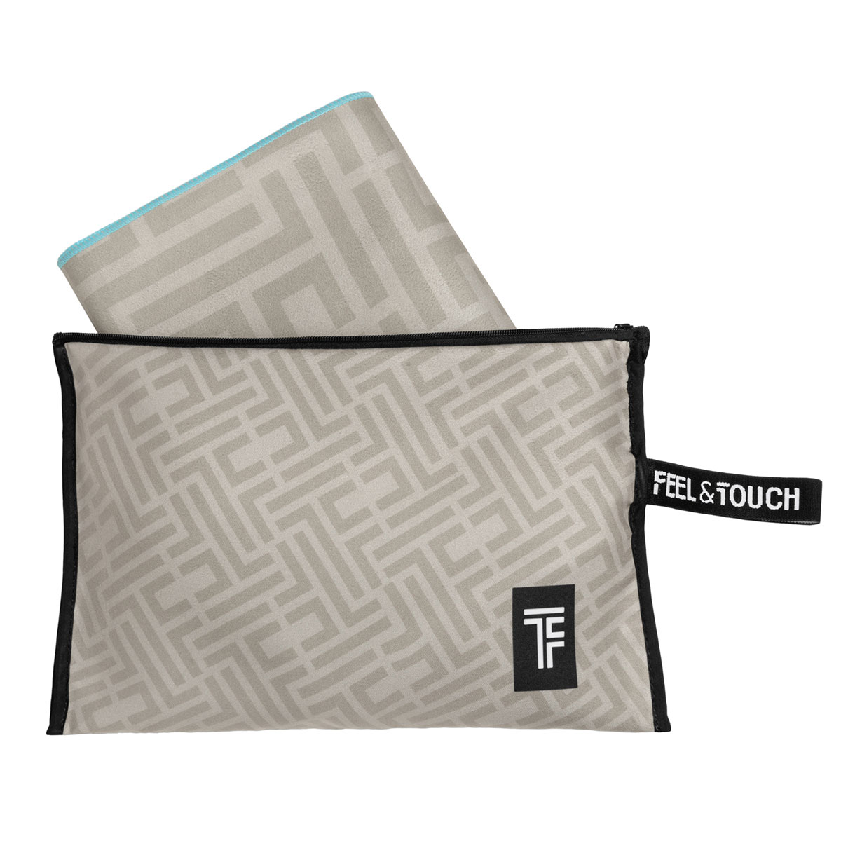 Πετσέτα Θαλάσσης Microfiber 2 Όψεων + Νεσεσέρ Παραλίας (2τμχ) Feel & Touch Motivo 07