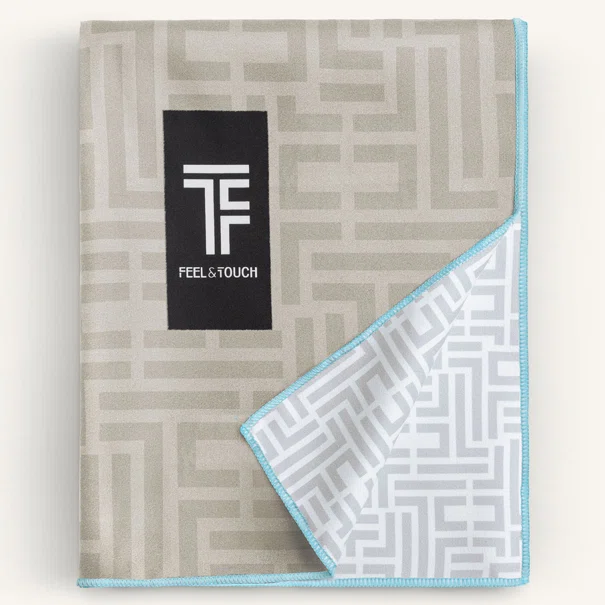 Πετσέτα Θαλάσσης Microfiber 2 Όψεων + Νεσεσέρ Παραλίας (2τμχ) Feel & Touch Motivo 07