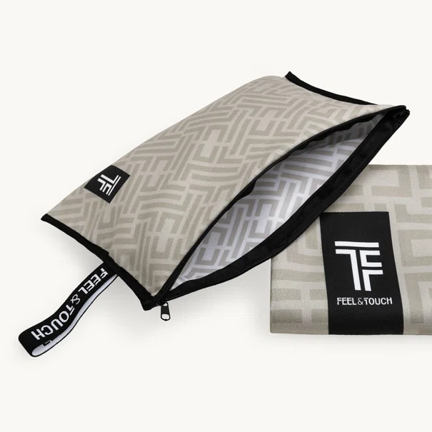 Πετσέτα Θαλάσσης Microfiber 2 Όψεων + Νεσεσέρ Παραλίας (2τμχ) Feel & Touch Motivo 07