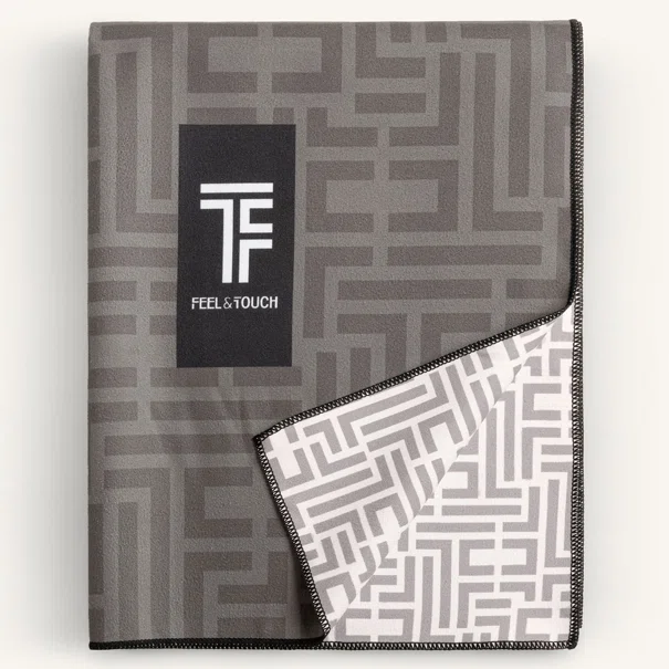 Πετσέτα Θαλάσσης Microfiber 2 Όψεων + Νεσεσέρ Παραλίας (2τμχ) Feel & Touch Motivo 08