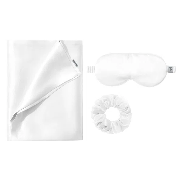 Μεταξωτή Μαξιλαροθήκη + Μάσκα Ύπνου + Scrunchie Feel & Touch Beauty Sleep Ice