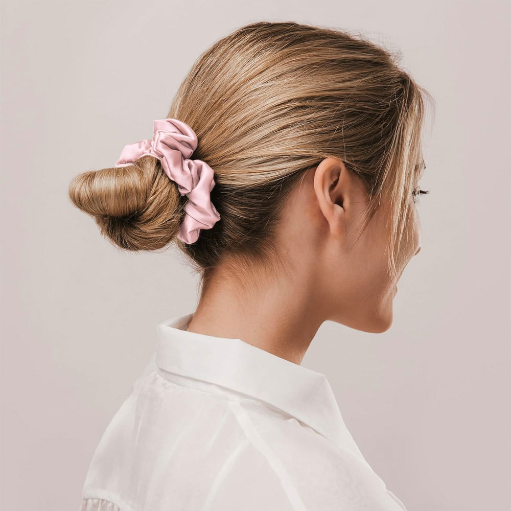 Μεταξωτή Μαξιλαροθήκη + Μάσκα Ύπνου Scrunchie Feel Touch Beauty Sleep Pudra Λευκά Είδη Κρεβατοκάμαρας Μαξιλαροθήκες Μεταξωτές Spitishop