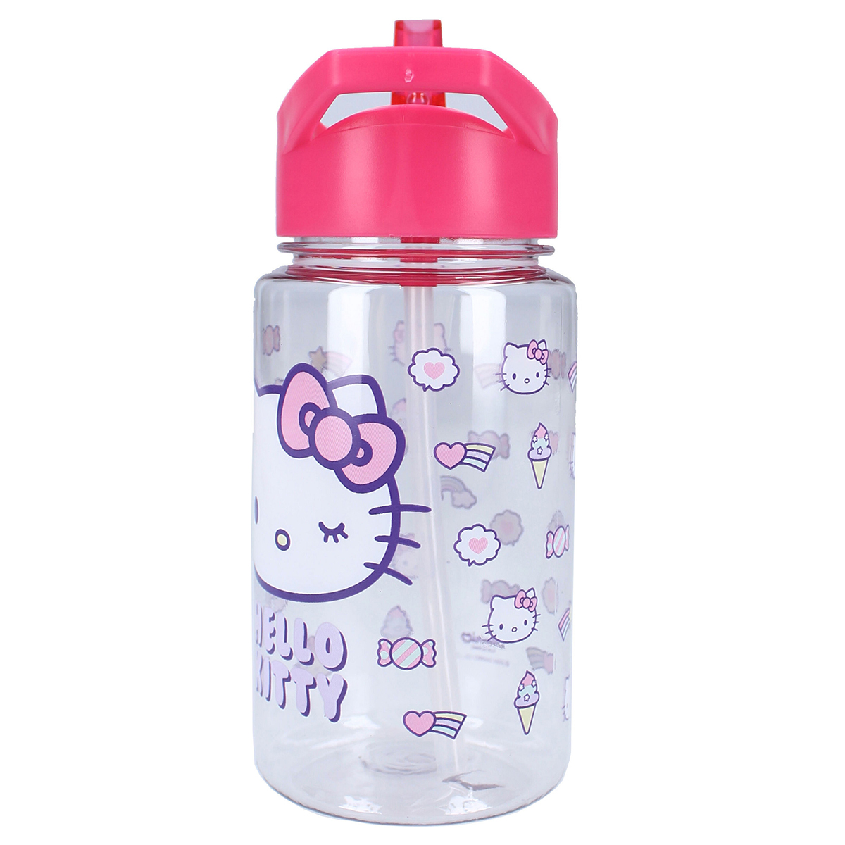 Παγούρι 450ml Με Καλαμάκι Vado Bags Hello Kitty Drink Up