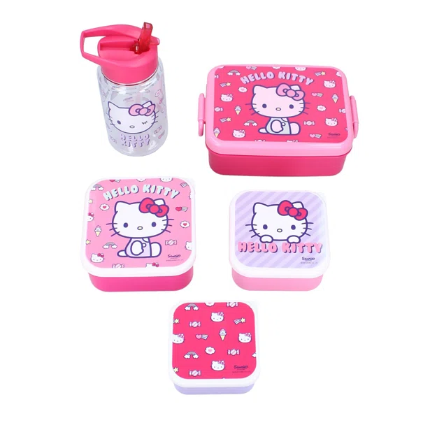 Παγούρι 500ml Με Καλαμάκι Vado Bags Hello Kitty Take A Sip