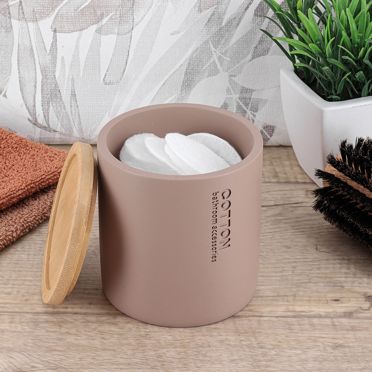 Βαμβακοθήκη (Φ9.5x11) T-D Cappuccino/Bamboo 67101166