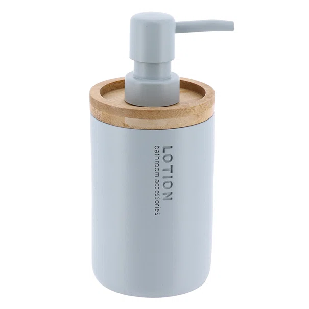 Dispenser Μπάνιου 280ml (Φ7.5x17) T-D Blue/Bamboo 62101112
