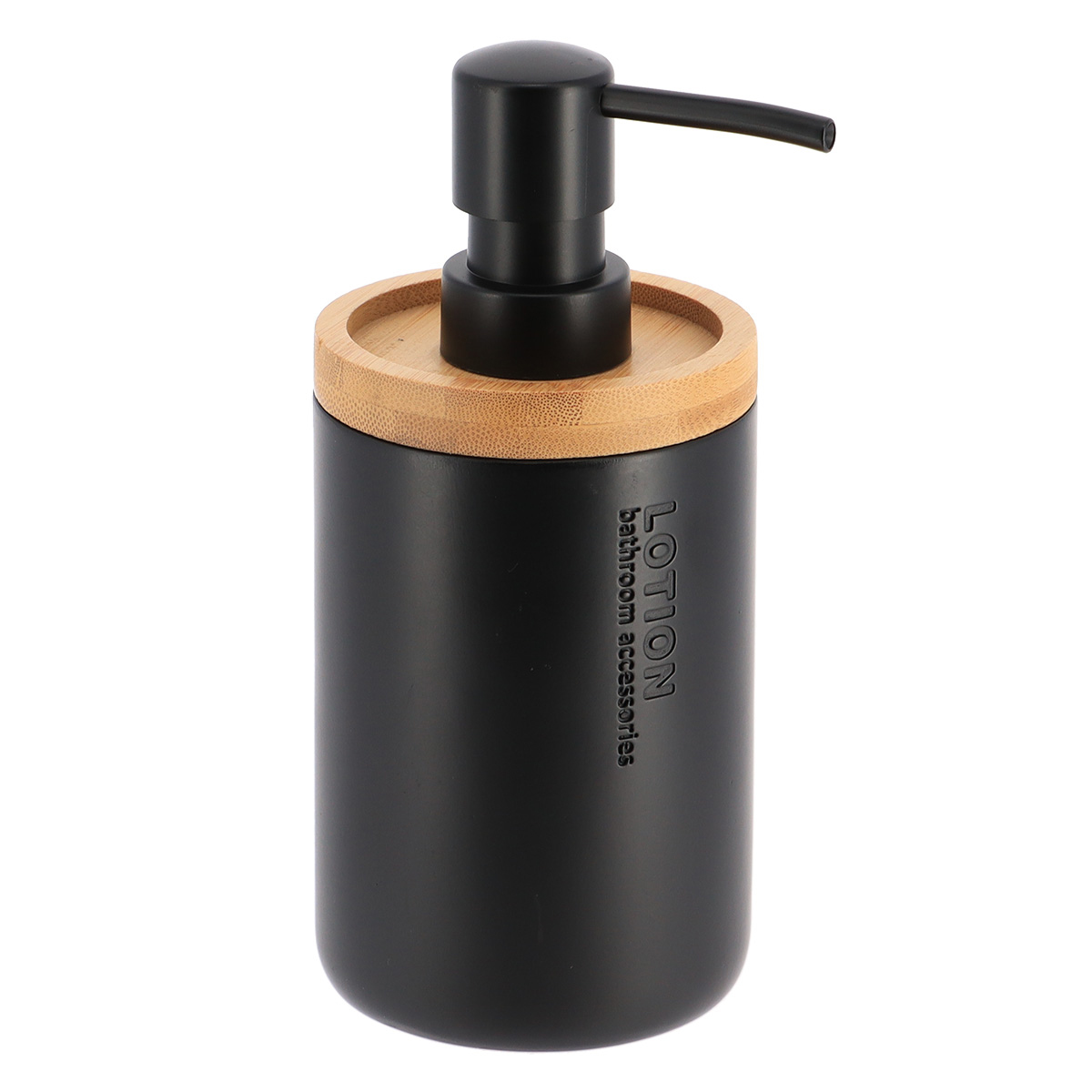 Dispenser Μπάνιου 280ml (Φ7.5x17) T-D Black/Bamboo 62101237
