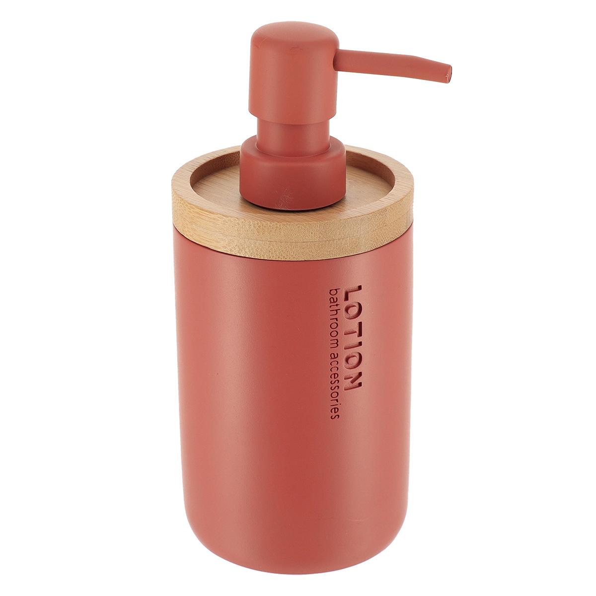 Dispenser Μπάνιου 280ml (Φ7.5x17) T-D Terracotta/Bamboo 62101125