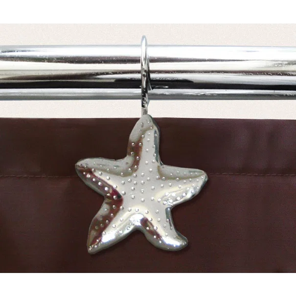 Κρίκοι Κουρτίνας Μπάνιου 12τμχ San Lorentzo Seastar Chrome