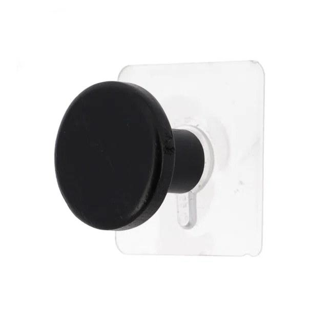 Κρεμαστράκι Αυτοκόλλητο (Φ4.5x4) T-D Rack Black 91040103