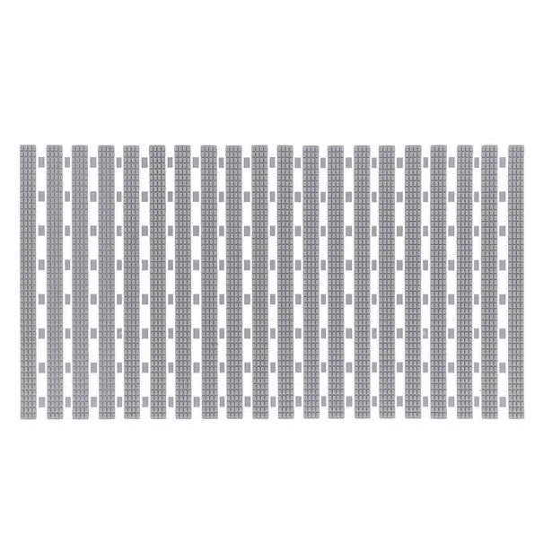 Αντιολισθητικό Πατάκι Μπανιέρας (38x70) T-D Slatted White/Grey D143902