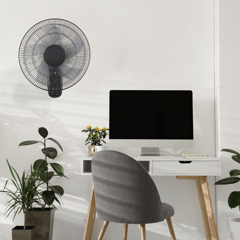 Ανεμιστήρας Τοίχου με Τηλεχειριστήριο 50W Aca Black Fanwfpb20R Ηλεκτρικά Είδη Ανεμιστήρες Spitishop