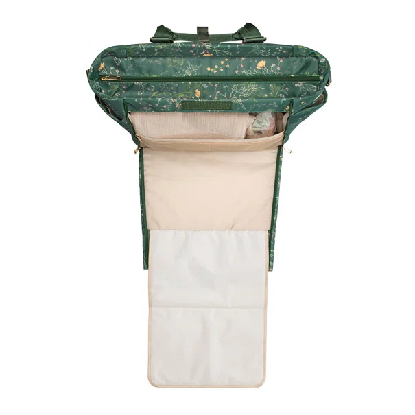 Τσάντα Αλλαξιέρα (43x17x35) Kikka Boo Florence Secret Garden Green