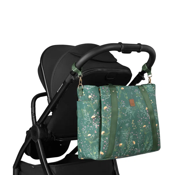Τσάντα Αλλαξιέρα (43x17x35) Kikka Boo Florence Secret Garden Green