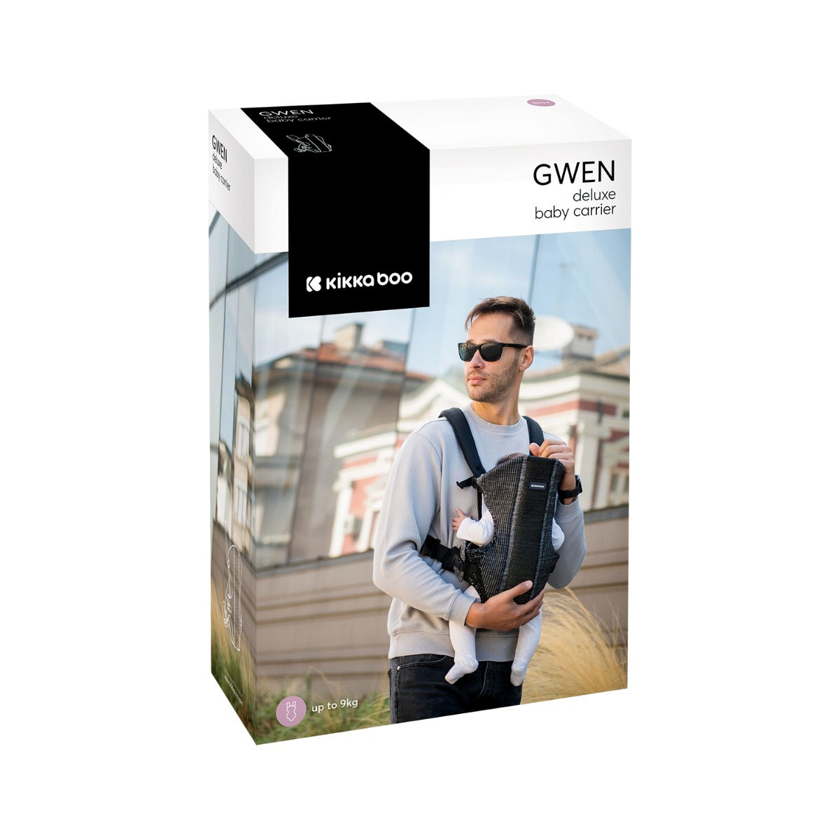 Μάρσιπος Κλασικός (3-12 Μηνών Έως 9Kg) Kikka Boo Gwen Fly Knit Black Άμεσα Διαθέσιμα Βρεφικά Είδη Spitishop