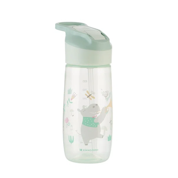 Παγούρι 450ml Με Καλαμάκι Kikka Boo Music Fest Clear Mint
