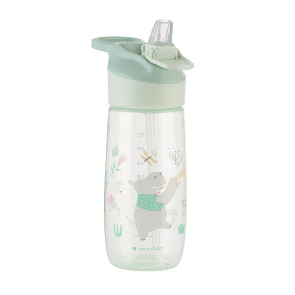 Παγούρι 450ml Με Καλαμάκι Kikka Boo Music Fest Clear Mint