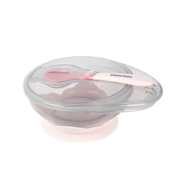 Φαγητοδοχείο & Κουτάλι 250ml Kikka Boo Pink