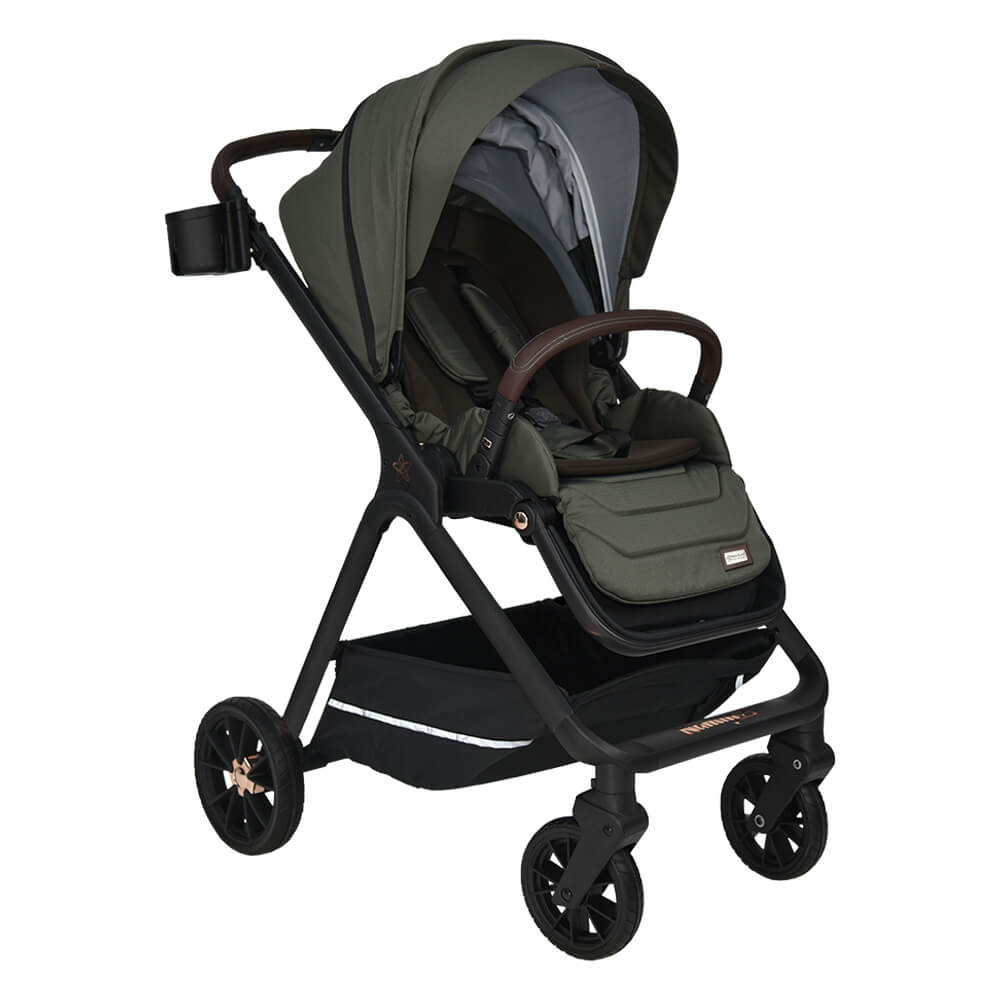 Καρότσι + Τσάντα Αλλαξιέρα (0-48 Μηνών/ Έως 22kg) Bebe Stars Nammas Olive 346-189