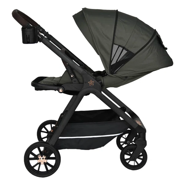 Καρότσι + Τσάντα Αλλαξιέρα (0-48 Μηνών/ Έως 22kg) Bebe Stars Nammas Olive 346-189