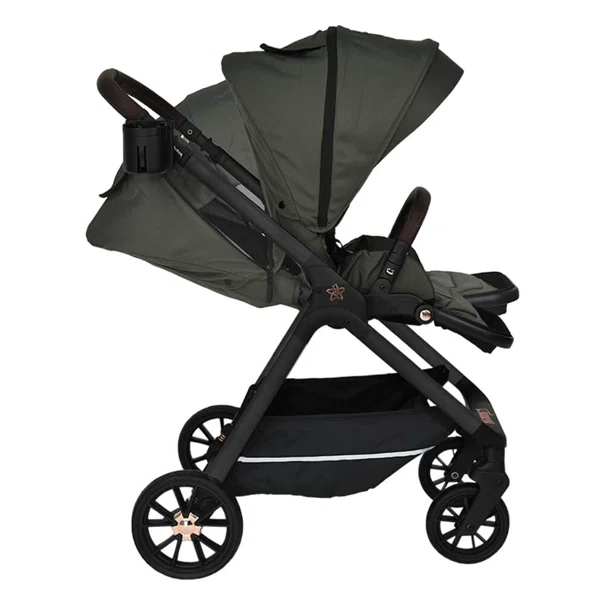 Καρότσι + Τσάντα Αλλαξιέρα (0-48 Μηνών/ Έως 22kg) Bebe Stars Nammas Olive 346-189