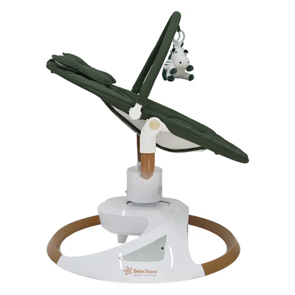 Ηλεκτρικό Ρηλάξ Με Μουσική (0+ Μηνών/Έως 9kg) Bebe Stars Snuggle Forest Green 256-176