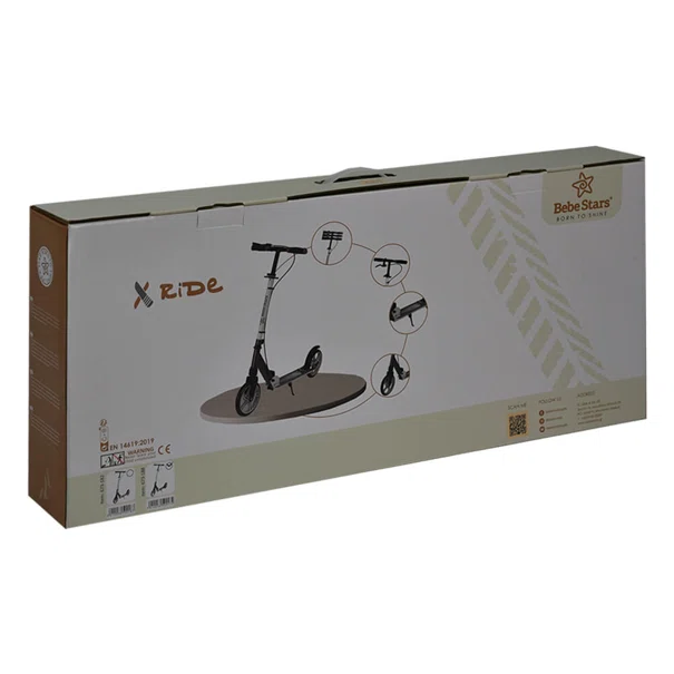 Παιδικό Πατίνι Δίτροχο (8+ Ετών) Bebe Stars Xride Black 673-188