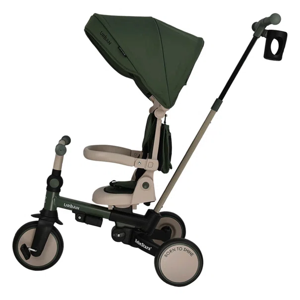 Ποδήλατο Τρίκυκλο (12 Μηνών - 6 Ετών) Bebe Stars Urban 7 In 1 Forest Green 822-179
