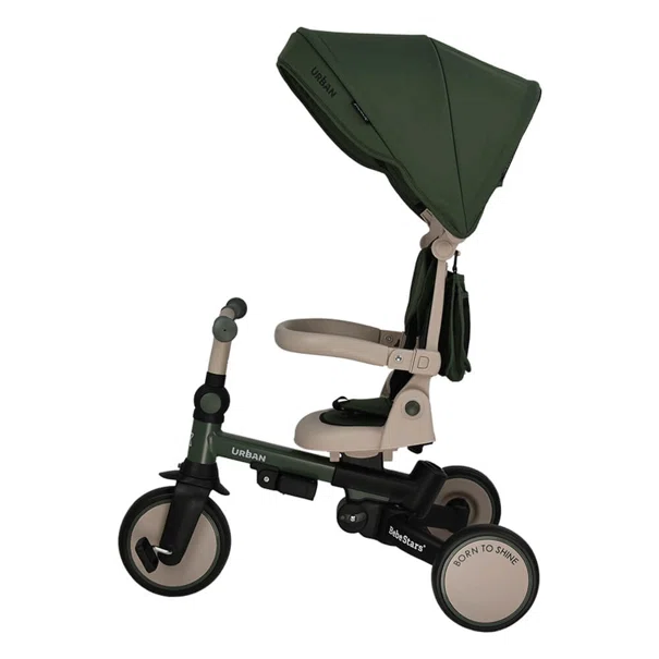 Ποδήλατο Τρίκυκλο (12 Μηνών - 6 Ετών) Bebe Stars Urban 7 In 1 Forest Green 822-179
