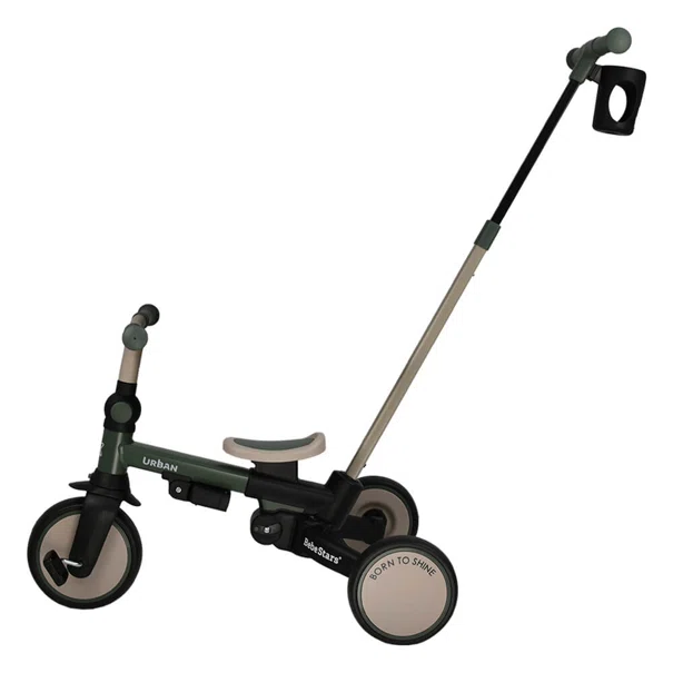 Ποδήλατο Τρίκυκλο (12 Μηνών - 6 Ετών) Bebe Stars Urban 7 In 1 Forest Green 822-179