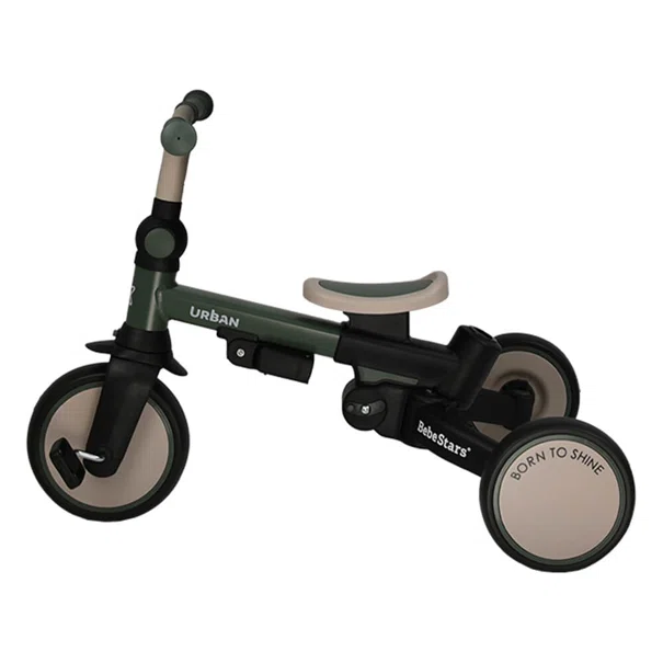 Ποδήλατο Τρίκυκλο (12 Μηνών - 6 Ετών) Bebe Stars Urban 7 In 1 Forest Green 822-179