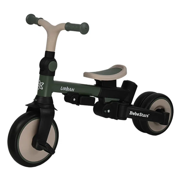 Ποδήλατο Τρίκυκλο (12 Μηνών - 6 Ετών) Bebe Stars Urban 7 In 1 Forest Green 822-179