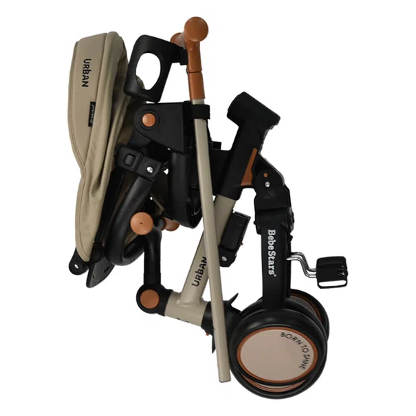 Ποδήλατο Τρίκυκλο (12 Μηνών - 6 Ετών) Bebe Stars Urban 7 In 1 Natural Beige 822-182