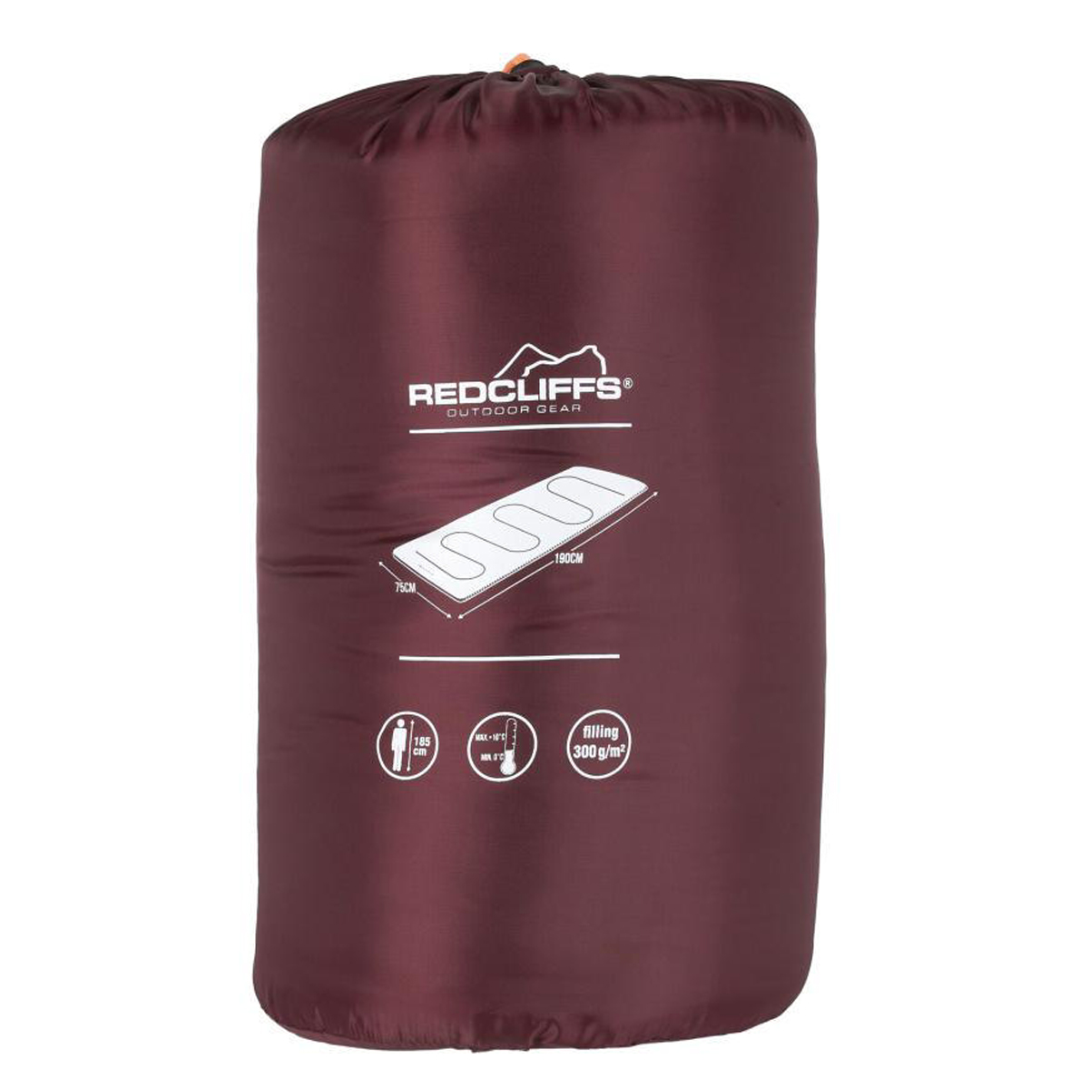 Sleeping Bag Μονό 3 Εποχών (75X190) K-M X98000280 D Red Οργάνωση & Αποθήκευση Είδη Camping Bags Υποστρώματα Spitishop