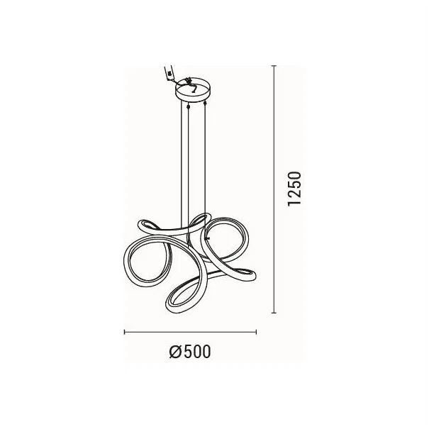 Φωτιστικό Οροφής Μονόφωτο LED Eurolamp Orion 144-15055