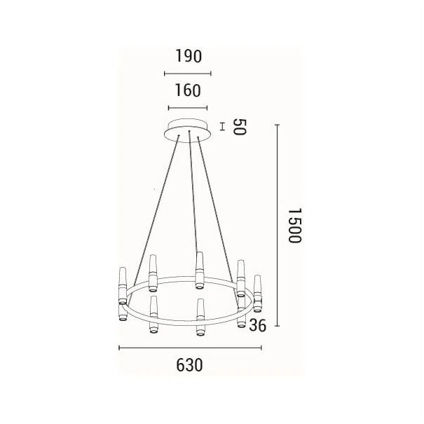 Φωτιστικό Οροφής Πολύφωτο LED Eurolamp Velas 144-17050
