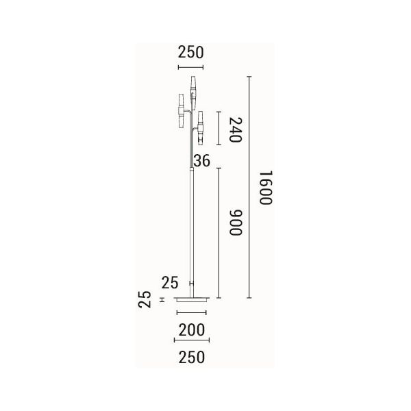 Φωτιστικό Δαπέδου Led Eurolamp Velas 144-17054 Φωτιστικά Spitishop