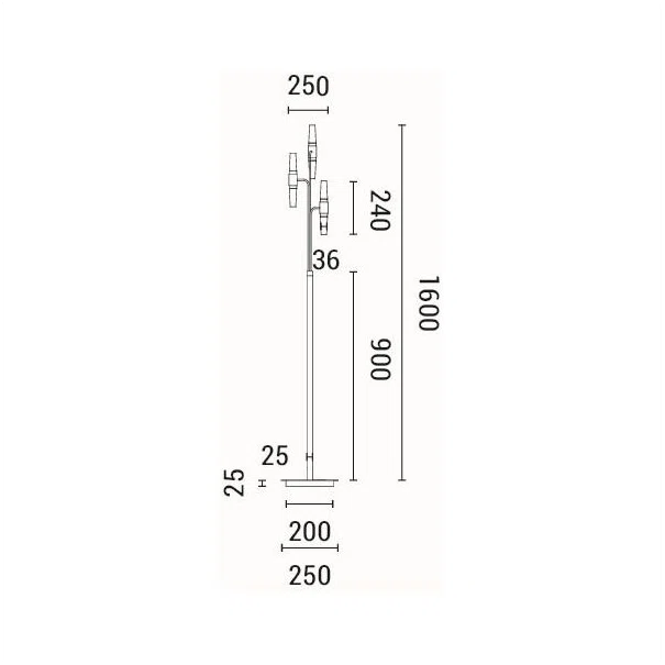 Φωτιστικό Δαπέδου LED Eurolamp Velas 144-17054
