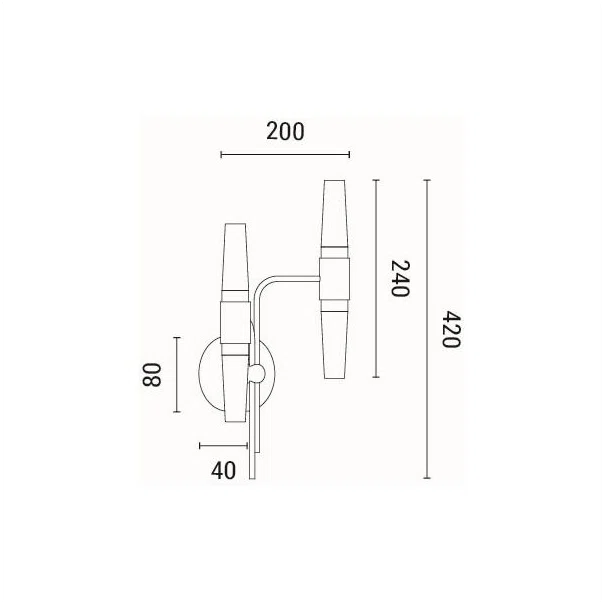 Απλίκα Τοίχου LED Eurolamp Velas 144-17053