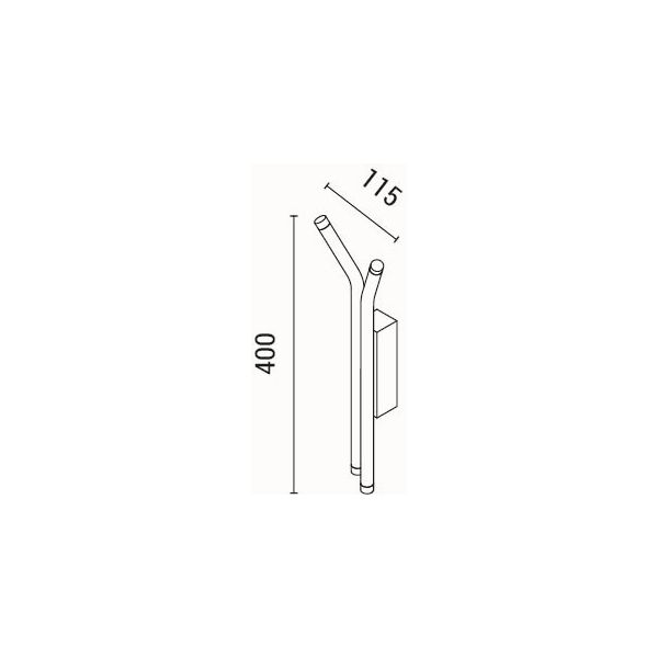 Απλίκα Τοίχου Led Eurolamp Cascade 144-16086 Φωτιστικά Spitishop