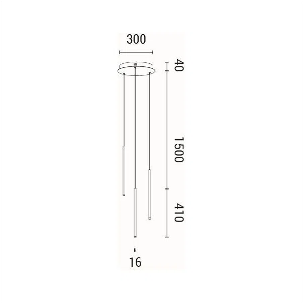Φωτιστικό Οροφής Τρίφωτο LED Eurolamp Cascade 144-16082
