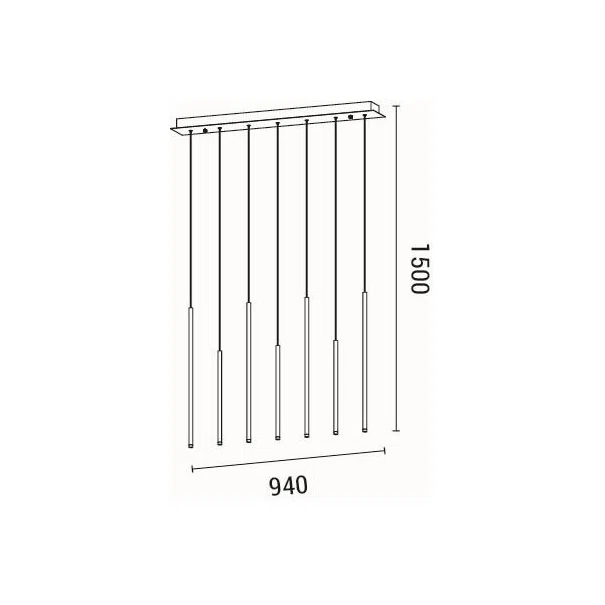 Φωτιστικό Οροφής Πολύφωτο LED Eurolamp Cascade 144-16083