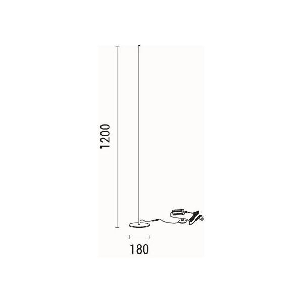Φωτιστικό Δαπέδου LED Eurolamp Linea 144-16073
