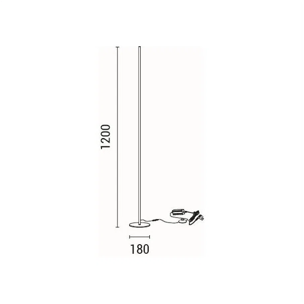 Φωτιστικό Δαπέδου LED Eurolamp Linea 144-16073
